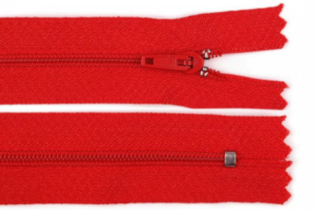 Rejtett cipzár 45 cm - RED